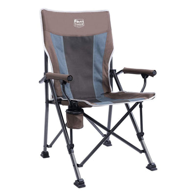 Timber Ridge Indoor Outdoor Folding Beach Camping Lounge Chair, Earth (2 Pack)