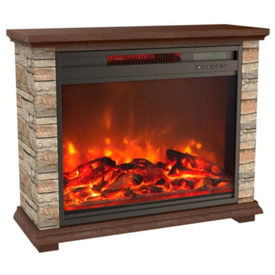 1500 W Portable Electric Infrared Quartz Fireplace Heater, Indoor Use (Used)