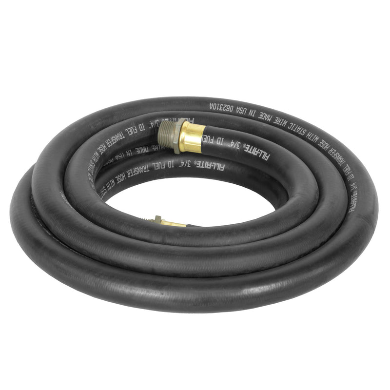 Fill-Rite FRH07514 3/4 Inch x 14 Foot Neoprene Fuel Transfer Hose with Male Ends - VMInnovations
