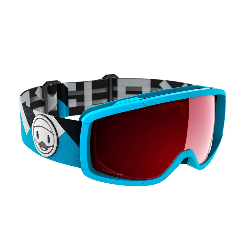Flaxta FX809003100ONE Candy Junior Ski & Snowboard Goggles Blue w/ Red Lenses