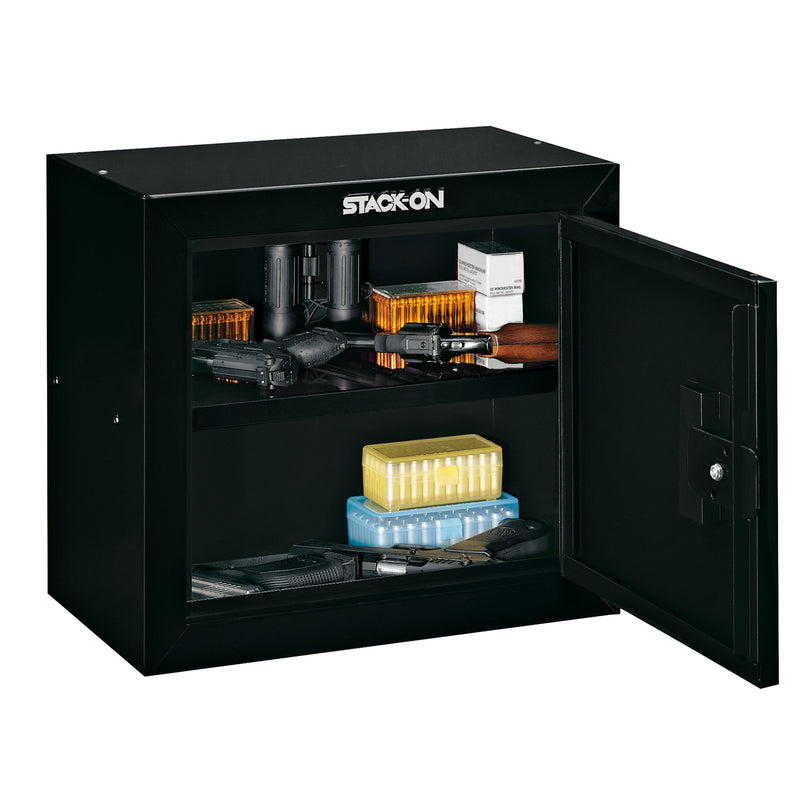 Stack On GCB-500 Stackable Locking 15 Inch Steel Pistol and Ammo Cabinet Safe