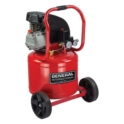 General International AC1104 11 Gallon Electric Air Compressor with Dual Gauges