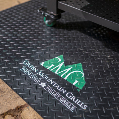 Green Mountain Grills Heat, Water, and Flame Resistant BBQ Floor Mat, Black