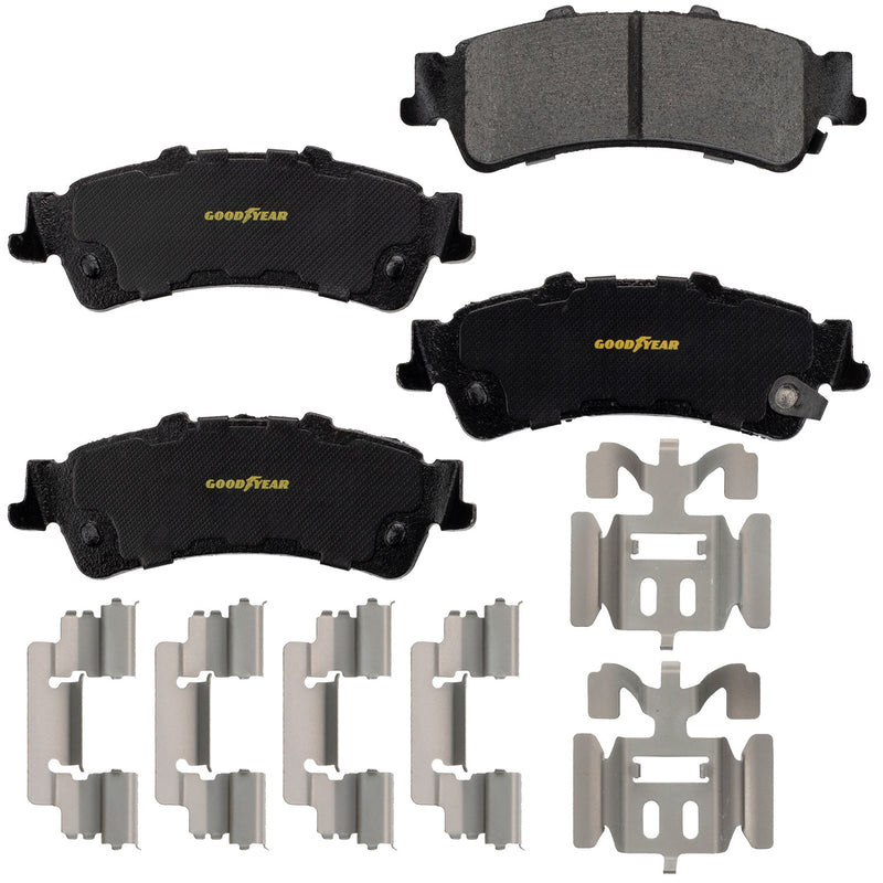 Goodyear Brakes GYD792 Truck and SUV Carbon Ceramic Rear Disc Brake Pads Set