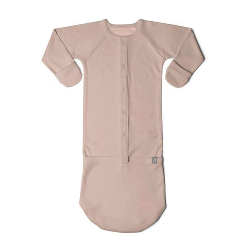 Goumikids Baby Sleeper Gown Organic Bamboo Sleepsack Pajama Clothes, 3-6M Rose