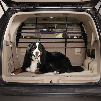 Guardian Gear Expandable Steel Pet Safety SUV Vehicle Travel Barrier Gate, Black