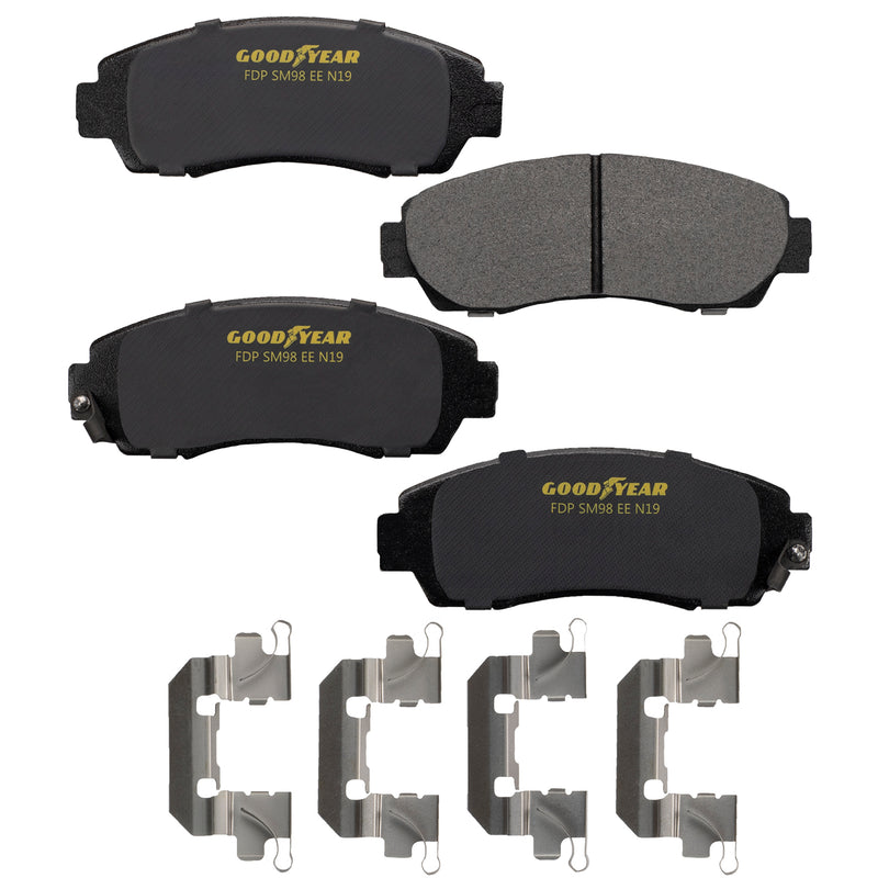 Goodyear Brakes GYD1089 Automotive Carbon Ceramic Truck and SUV Front Brake Pads
