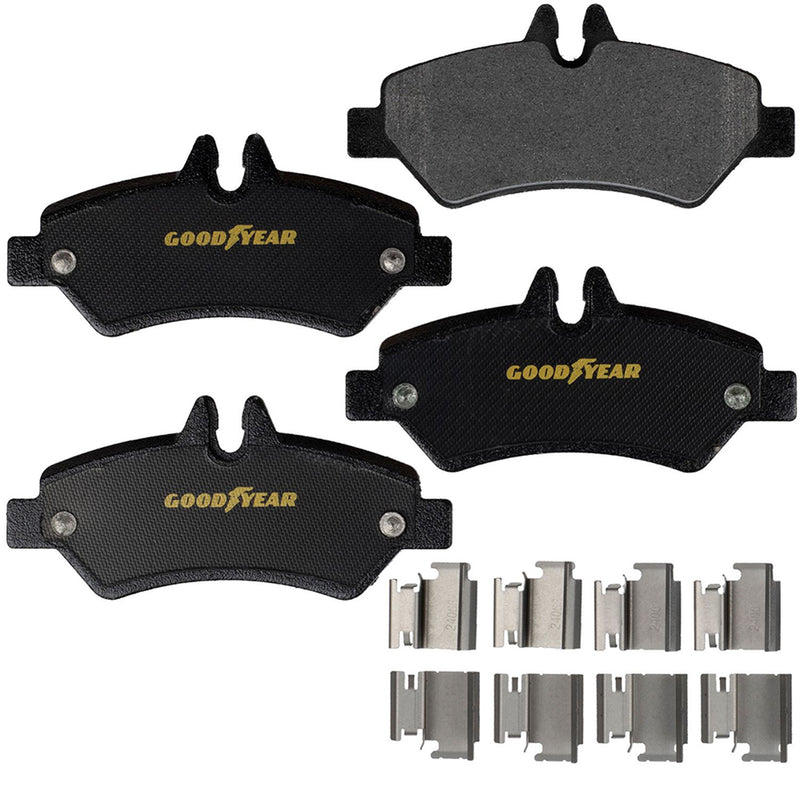 Goodyear Brakes GYD1317 Truck and SUV Carbon Ceramic Rear Disc Brake Pads Set