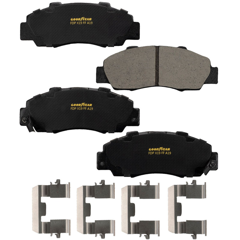 Goodyear Brakes GYD503 Premium Ceramic Automotive Front Disc Brake Pads Set