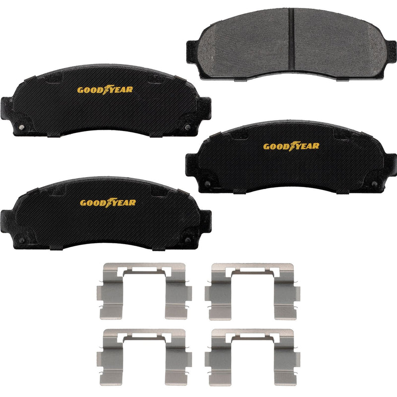 Goodyear Brakes GYD833 Automotive Carbon Ceramic Truck and SUV Front Brake Pads
