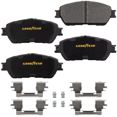 Goodyear Brakes GYD906TS Automotive Carbon Ceramic Truck & SUV Front Brake Pads