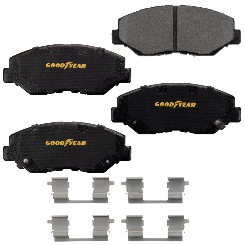 Goodyear Brakes GYD914TS Premium Carbon Ceramic Truck and SUV Front Brake Pads