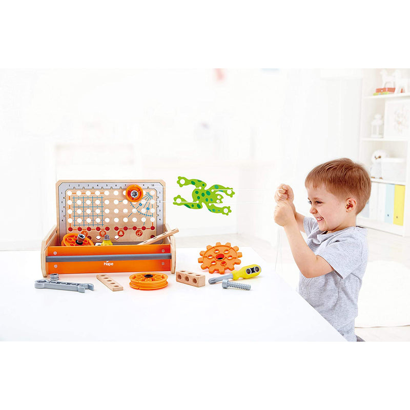 Hape Compact Junior Inventor 32 Piece Science Experiment Toolbox Educational Kit - VMInnovations