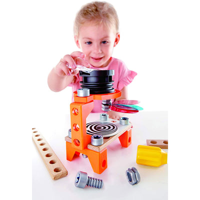 Hape Junior Inventor 53 Piece STEAM Optical Science Lab Playset for Ages 4 & Up