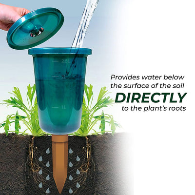 Bio Green HCPS4 Garden Plant Self Watering System Kit, Set of 4 Cups and Stakes