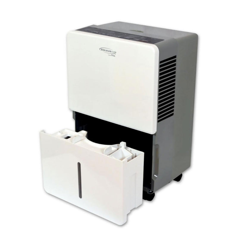 SoleusAir Portable 30 Pint Home Dehumidifier, White (Refurbished)