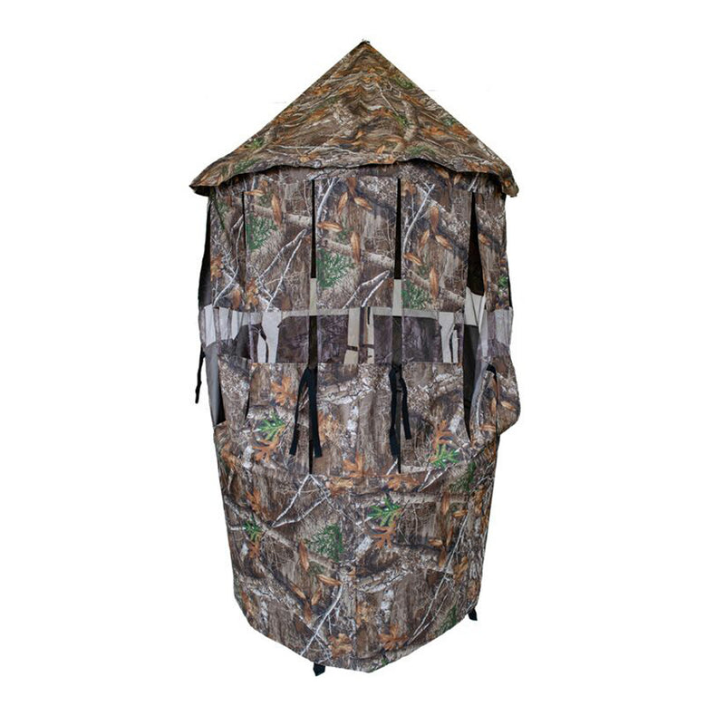Cooper Hunting Bow Master RealTree Hunting Concealment Blind w/ TM100 Tree Mount