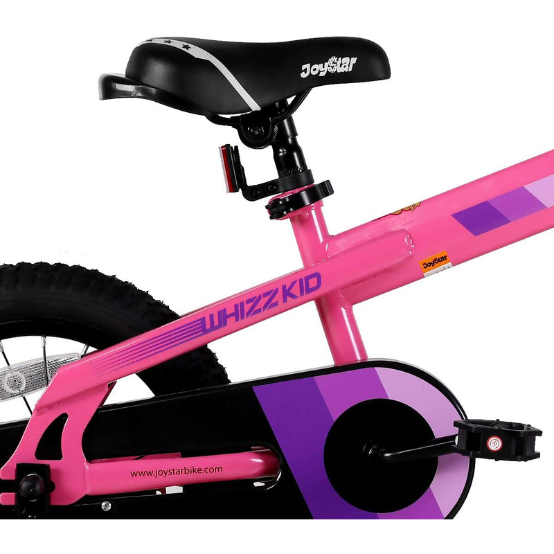 JOYSTAR Whizz Series 16 Inch Ride On Kids Sport Bike with Training Wheels, Pink