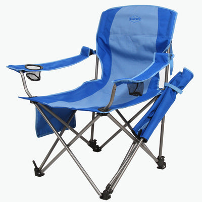 Kamp-Rite Camping Beach Patio Folding Chair w/ Detachable Footrest (Open Box)