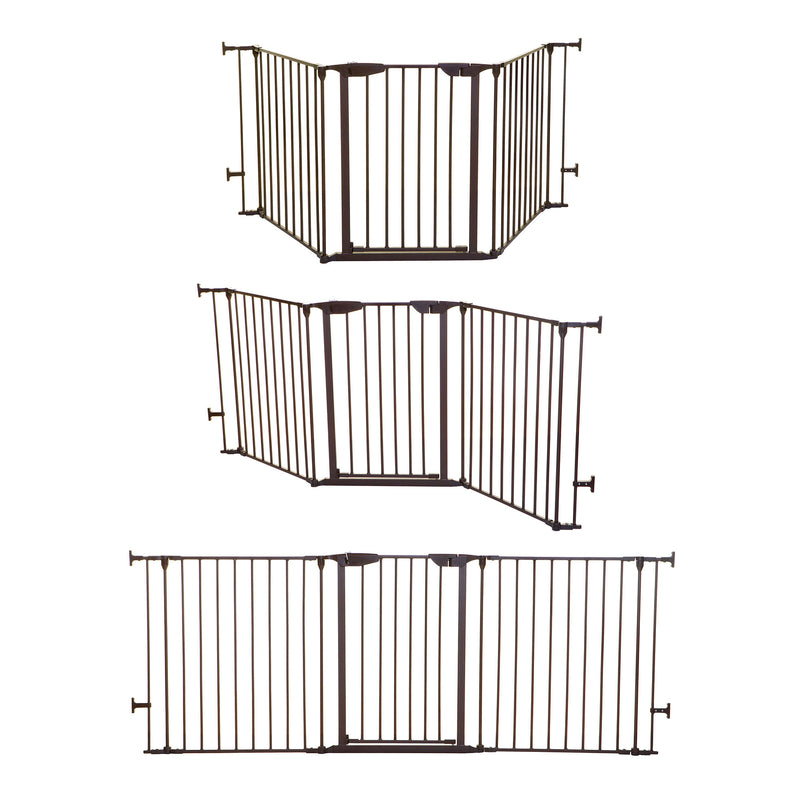 Dreambaby L2068BB Newport Adapta 33.5 to 79 Inch Baby and Pet Safety Gate, Brown