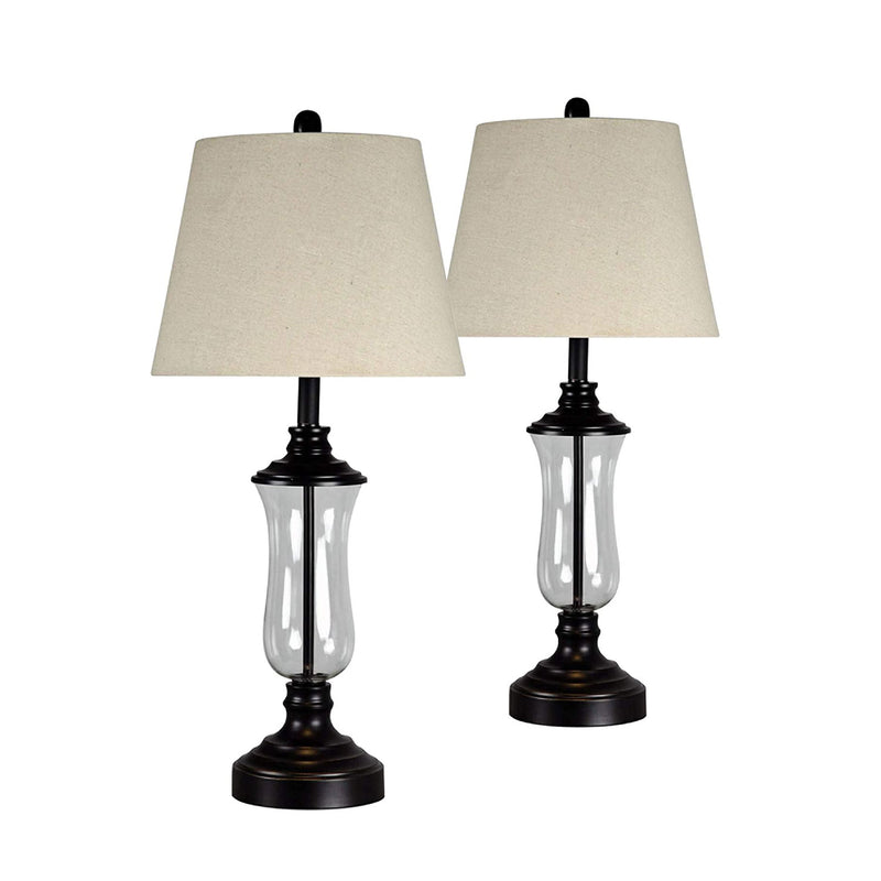 Collective Design Home Collection 30 In Traditional Table Lamps, Set of 2 Bronze