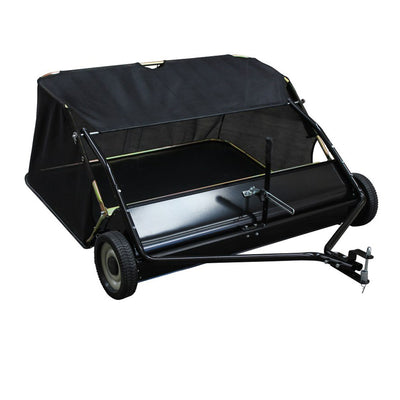 Yard Commander 48-Inch Tow Behind Lawn Sweeper with 4-Foot Clearing Width - VMInnovations