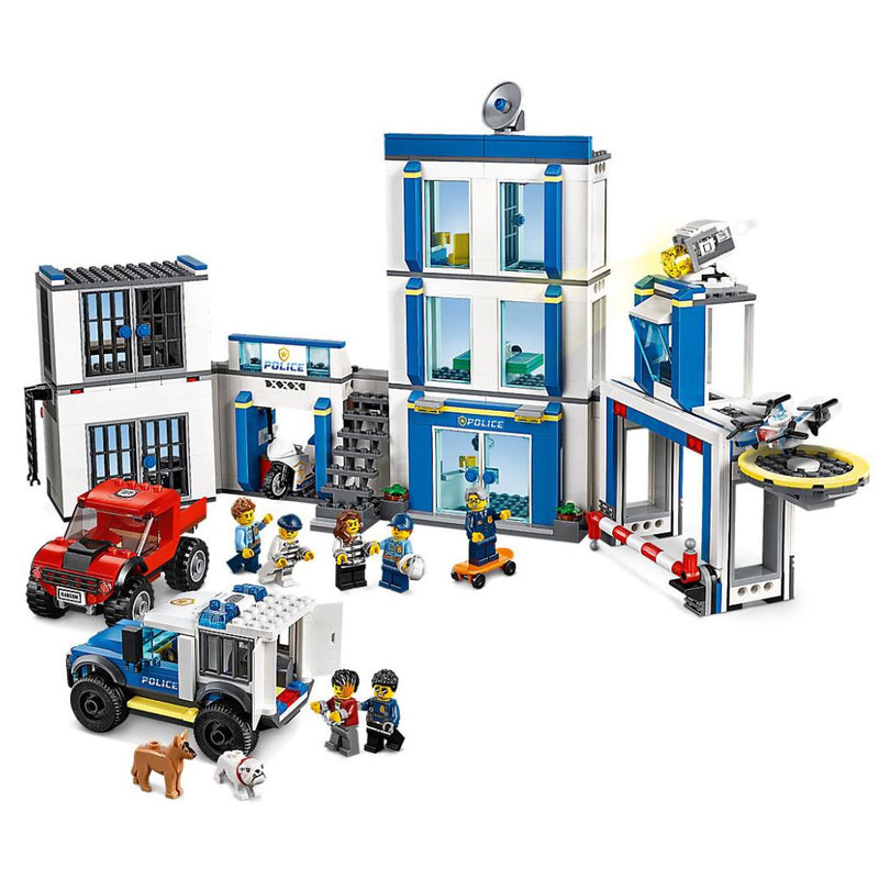 LEGO City 60246 Toy Police Station Block Building Set Playset with 7 Minifigures