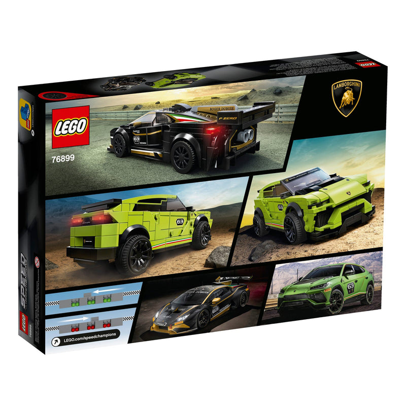 LEGO 76899 Speed Champions Lamborghini Replica Model Race Car Block Building Set