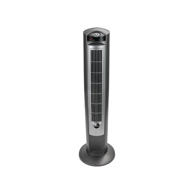 Lasko Wind Curve Nighttime Setting Tower Fan, Remote Control, Silver (Open Box)