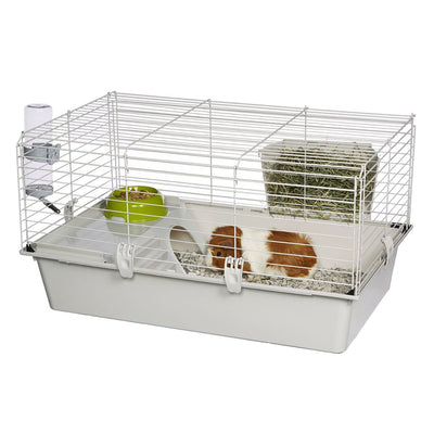 Ferplast Cavie Guinea Pig Cage w/ Water Bottle, Food Dish & Guinea Pig Hide-Out