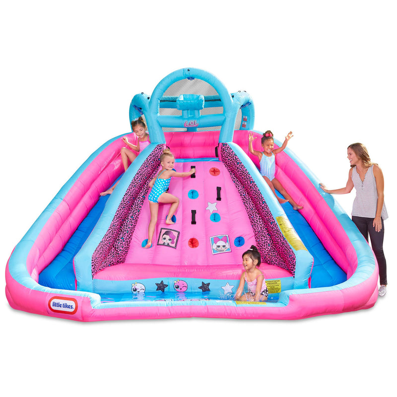 Little Tikes 650451C LOL Surprise Inflatable River Race Water Slide with Blower