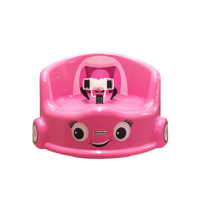 Little Tikes Cozy Coupe Kids Plastic Table Chair Booster Seat with Harness, Pink