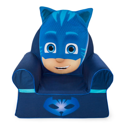 Marshmallow Furniture Comfortable Foam Toddler Kid's Chair, Blue PJ Masks Catboy - VMInnovations