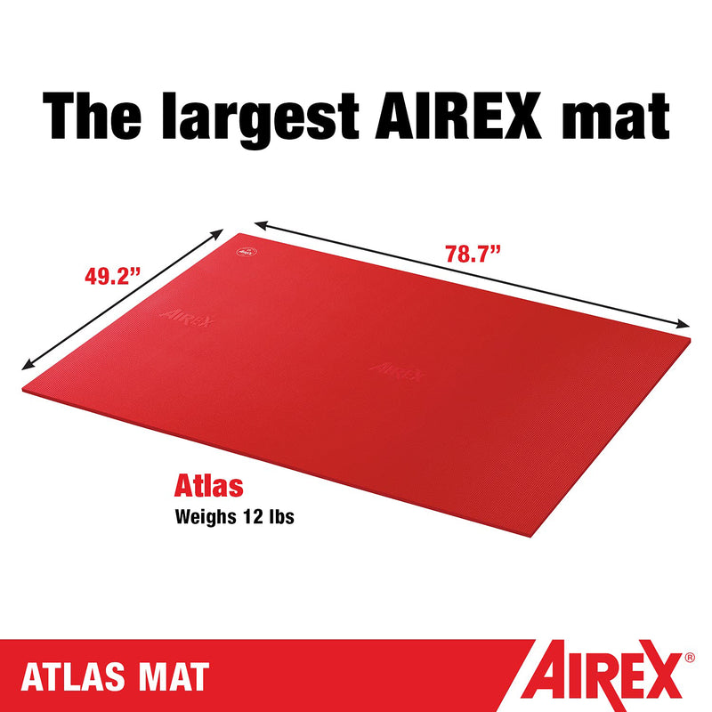 AIREX Atlas Closed Cell Foam Fitness Mat for Yoga, Pilates, & Gym Use, Green