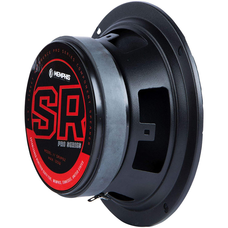 Memphis Audio SRXP62 Street Reference 6.5 Inch Pro Audio Component Car Speaker