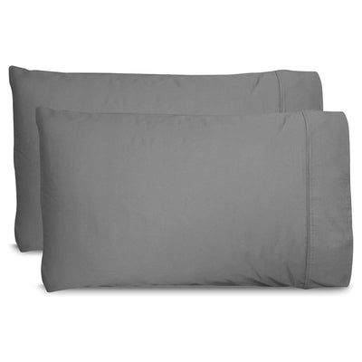 Miracle Sateen Standard Comfortable Antimicrobial Extra Luxe Pillow Set, Stone