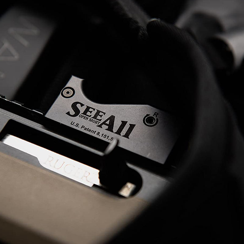 SeeAll The Original MK1 Open Sight with Bright Delta Reticle for Rail Systems