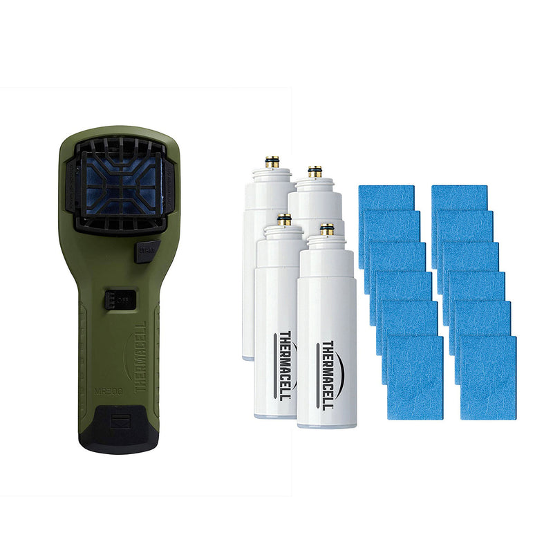 Thermacell MR300G Mosquito Repeller & Refill with 12 Mats & 4 Fuel Cartridges