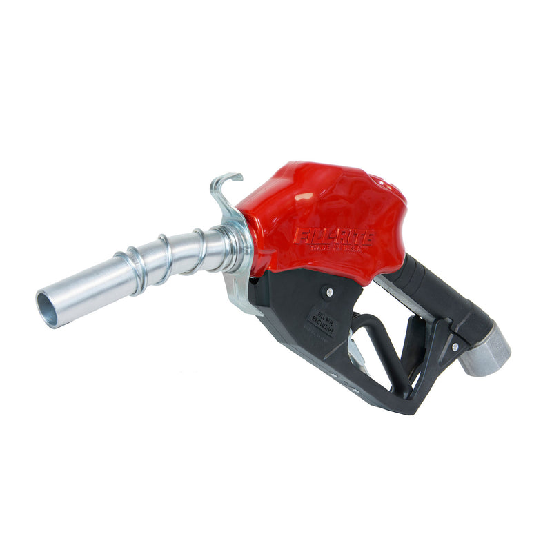 Fill-Rite N100DAU12 1 Inch Automatic Gas Pump Fuel Hose Nozzle with Hook, Red
