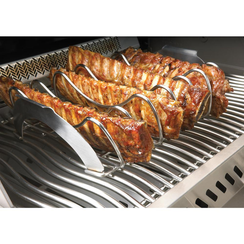 Napoleon 70009 Pro Premium Stainless Steel Rib and Roast Rack Grill Accessory