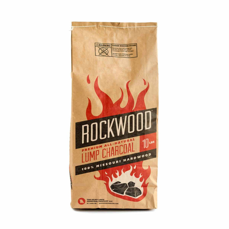 Rockwood All Natural Hardwood Grill or Smoker Lump Charcoal Mix, 10 Pound Bag