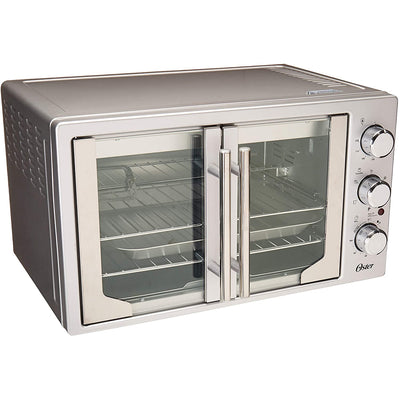 Oster TSSTTVFDXL Innovative French Door Convection Toaster Oven, Stainless Steel