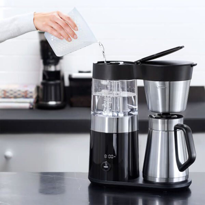 OXO BREW Stainless Steel Double Wall 9 Cup Coffee Maker with LED Display, Silver