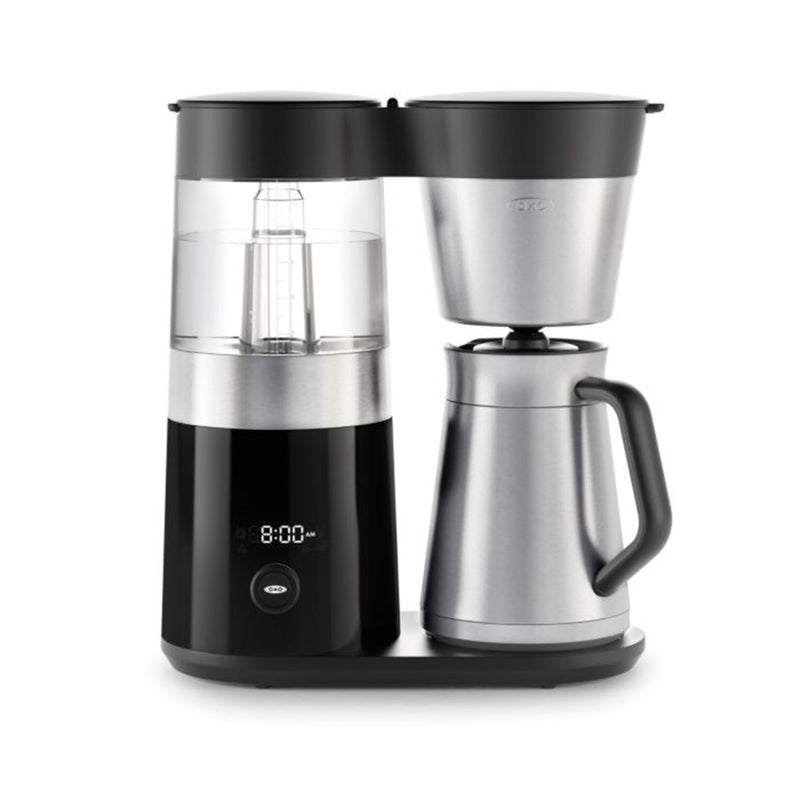 OXO BREW Stainless Steel Double Wall 9 Cup Coffee Maker with LED Display, Silver