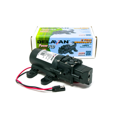 Delavan 2200-201-SB PowerFlor 2200 12 Volt 40 PSI 1 GPM On Demand Diaphragm Pump
