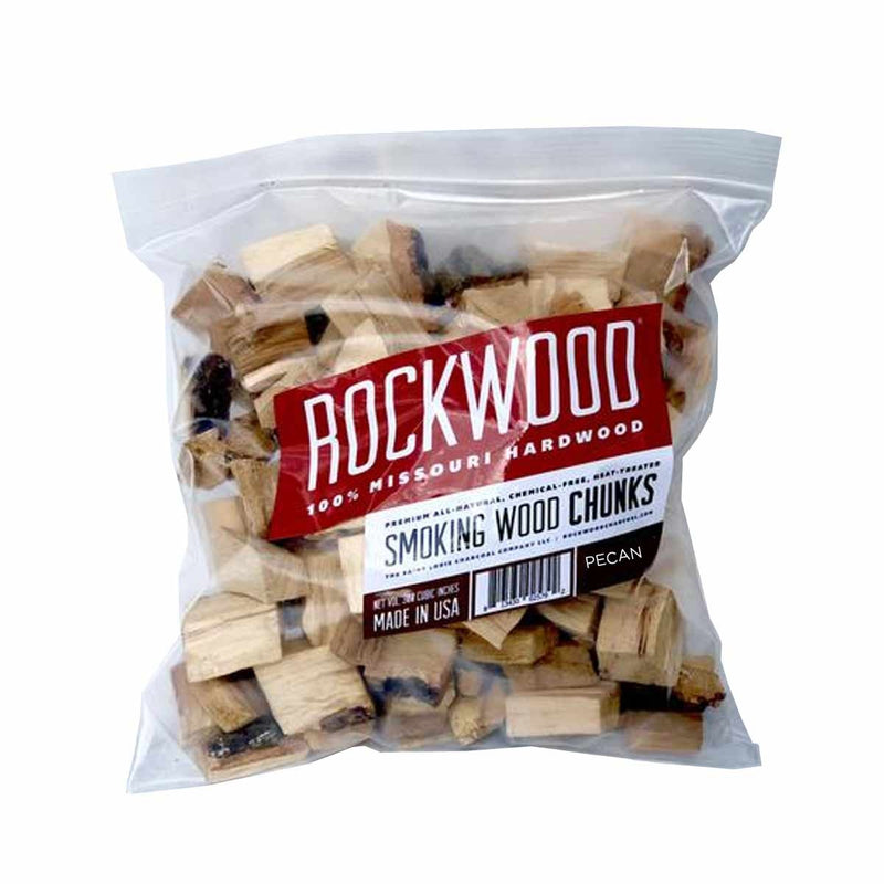 Rockwood Missouri 3-5 Lb Hardwood Low & Slow Smoker Smoking Wood Chunks, Pecan