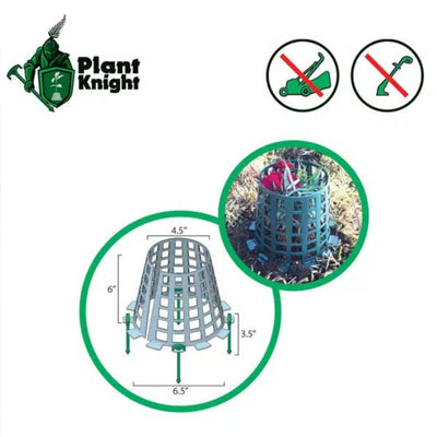 Plant Knight Tree and Plant Animal Prevention Protector Guard, 3 Pack (Green)