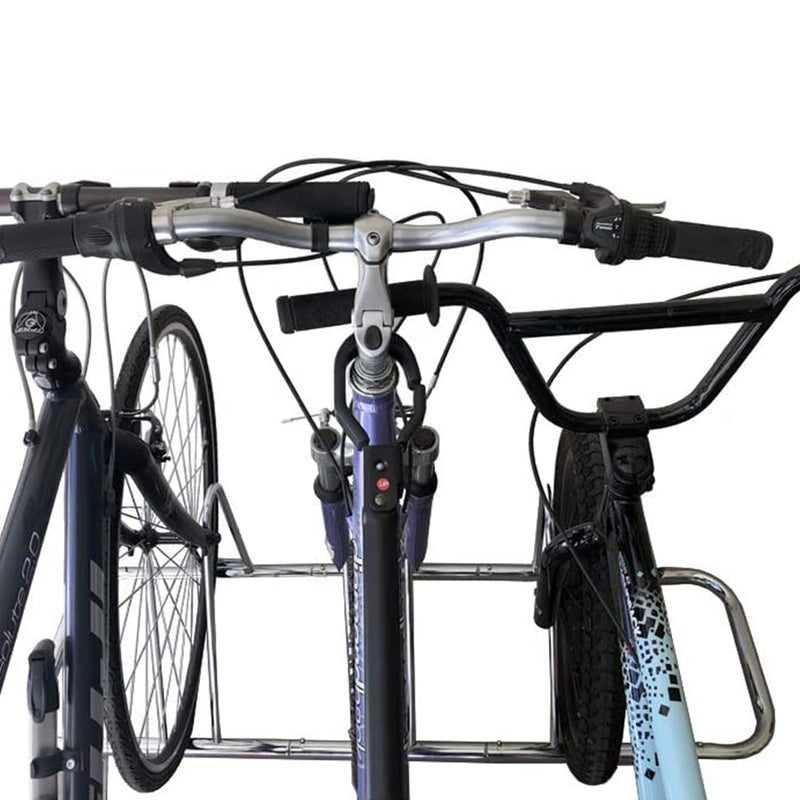 SpareHand QSP618-3 Floor Freestanding Bicycle Storage Rack Holds 1 to 3 Bikes