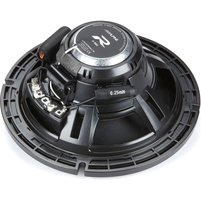 Alpine R-S65.2 R Series Set of 2 6.5 Inch Coaxial 2-way Car Speakers, Black