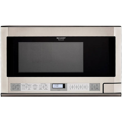 Sharp R1214T 1.5 Cubic Foot Over The Counter Microwave